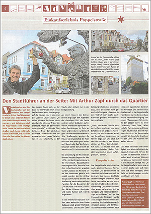 Weser Kurier Beilage zum Advent 2015, Presseartikel - ARTtours-Bremen - 